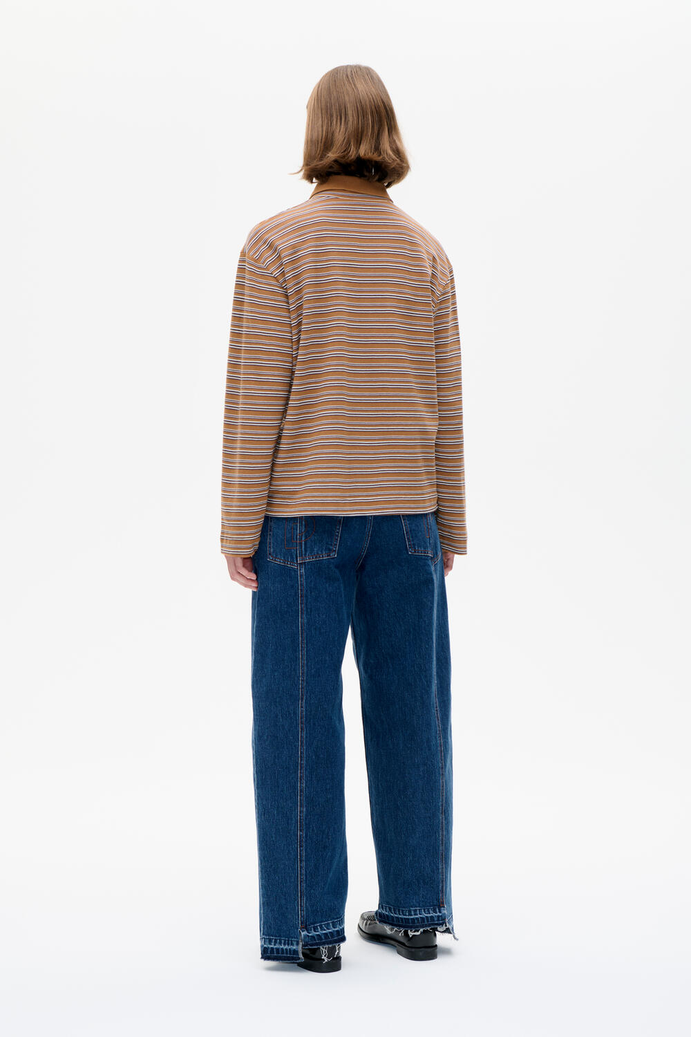 Jeanne polotrøje - Nuthatch Polo Stripe